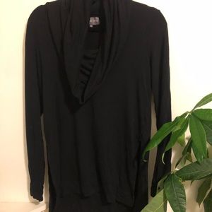 Michael Stars Black Cowl Neck Sweater